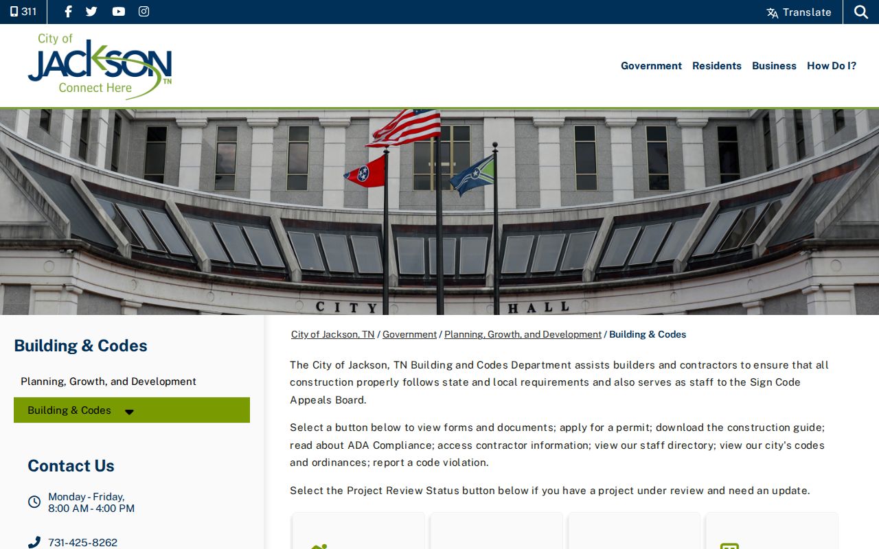 Jackson neighbors Building and Codes address-record source