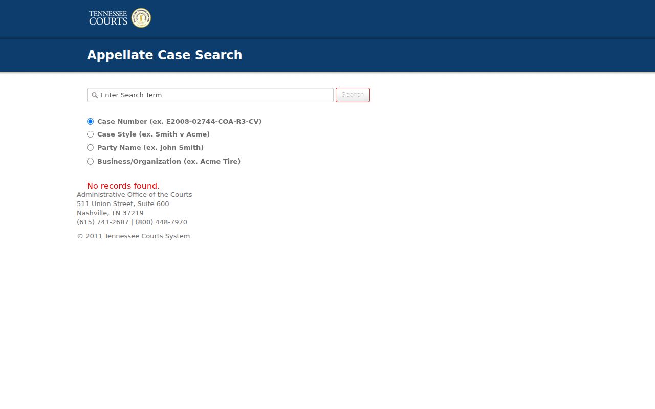 Jackson resident lookup Tennessee appellate case search